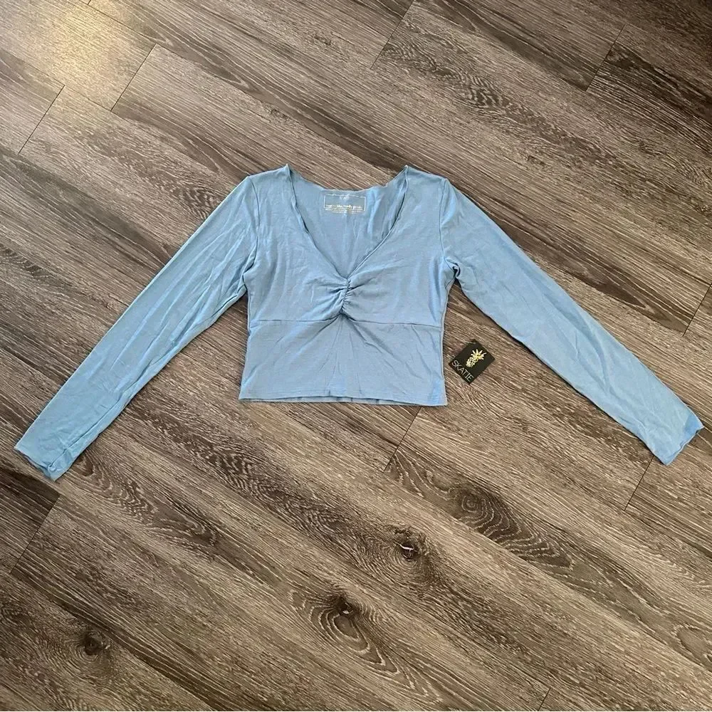 Skatie Long Sleeve Crop Top New
